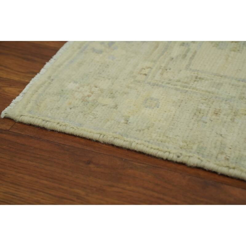Earth Tone Wool Vegetable Dye Turkish Rug, Geometric Carpet - 5' 11'' X 2' 9''