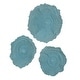 preview thumbnail 4 of 4, Ocean Gems Wall Decorations - 13.75" - Blue - Set of 3
