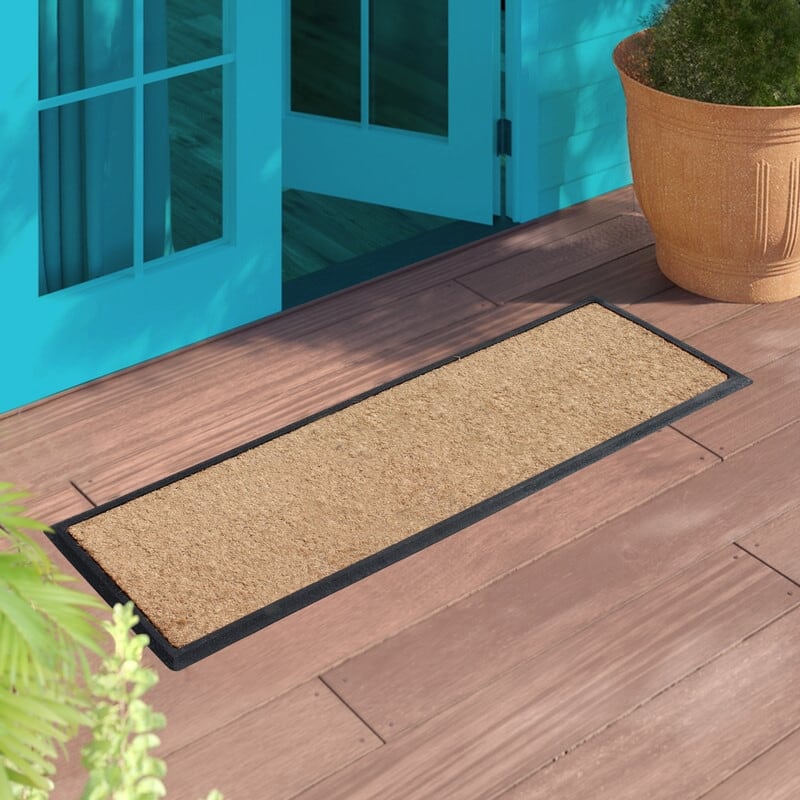 A1HC First Impression Natural Coir Double Doormat - 16"X48"