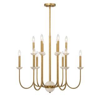 Oakhurst 12-Light Chandelier in Antique Gold