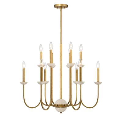 Oakhurst 12-Light Chandelier in Antique Gold