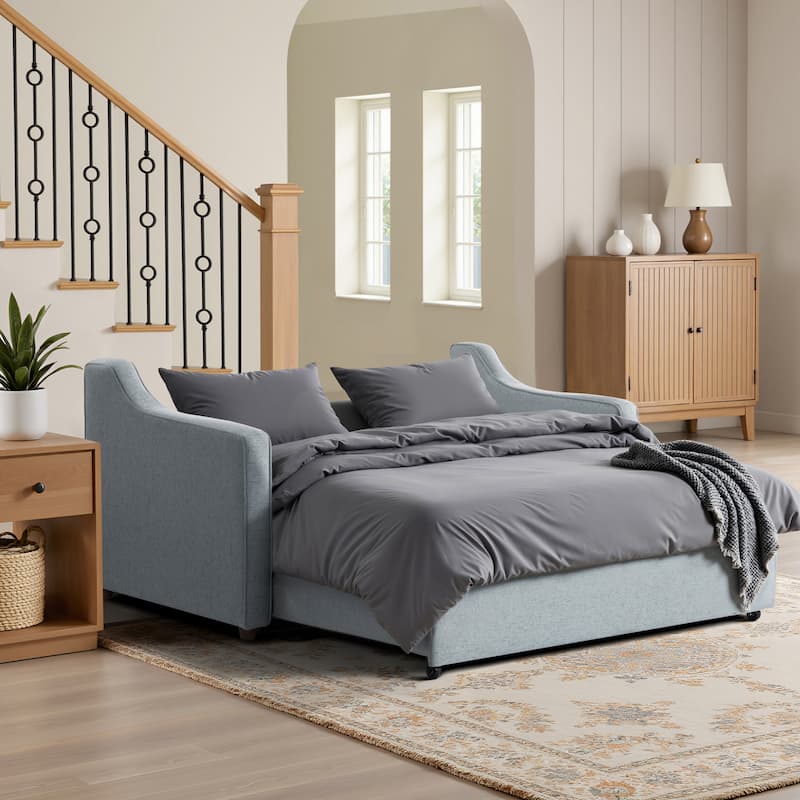 Serta Carey Convertible Sofa in Chenille Fabric