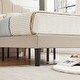 preview thumbnail 5 of 25, VECELO Modern Upholstered Platform Kids Bed with Adjustable Headboard,Twin Size Bed Set of 2