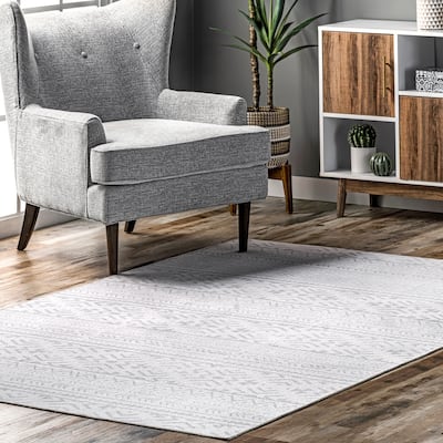 Nuloom Calia SpinClean Machine Washable Aztec Bands Area Rug