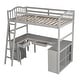 preview thumbnail 12 of 13, Merax Twin Loft Bed with Drawers, Cabinet, Shelves and Desk