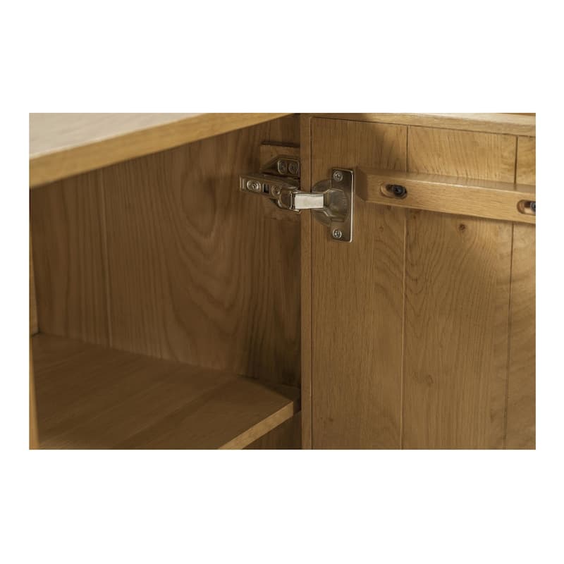 NADAAL STUDIOS Vionette, Four Doors Sideboard With Solid Oak - 74"W x17"D x31"H