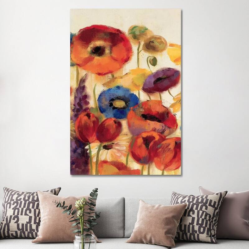 iCanvas "Joyful Garden Panel II" by Silvia Vassileva Canvas Print
