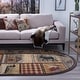 preview thumbnail 13 of 18, Area Rug & Runner - Lodge Cabin Farmhouse Rugs for Living Room Bedroom Dining Room Kitchen 2x3/ 3x8 / 5x7 / 8x10 / 9x12 / Round 2'8'' x 4' Oval - Multi