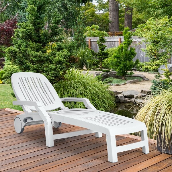 Gymax foldable lounge chaise sales