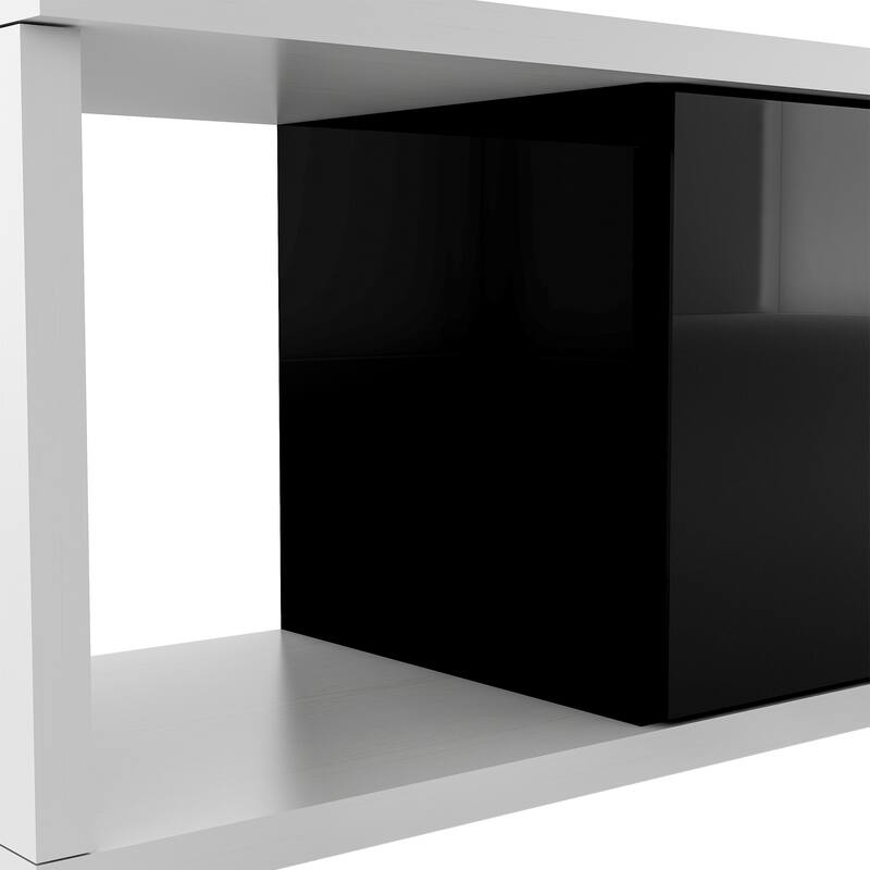 70.1"-100" Adjustable TV Stand with Storage, Modern Entertainment Center for TVs up to 80", Extendable Media Console