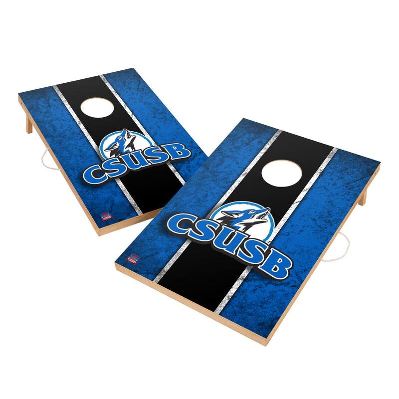 Vintage Cal State San Bernardino Coyotes Regulation 2x4 Cornhole Set