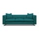preview thumbnail 7 of 12, Remy Modern Leather Couch with Channel Tufted Back