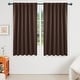 preview thumbnail 4 of 80, Deconovo Thermal Insulated 45-inch Curtain (2 Panel) - 52 x 45 Chocolate