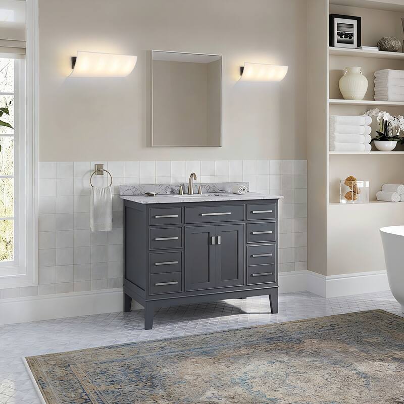 3-Light Modern Minimalist Rectangular Black & White Wall Sconce - Matte Black