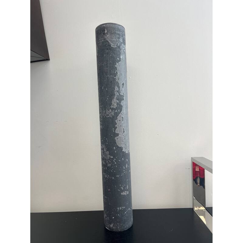 Lg. Round 1-Wick Pillar Candle 4"Dia x 27.5"H Anthracite- ST - Anthracite