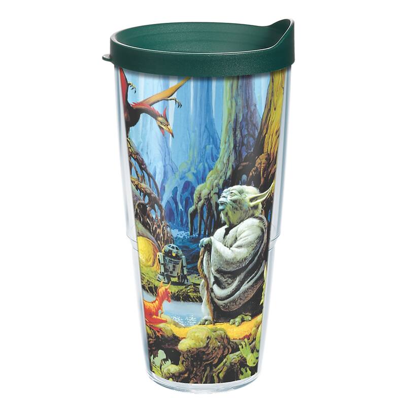 Tervis Star Wars Empire 40th Anniversary Yoda Made in USA Double Walled Insulated Travel Tumbler, Classic - 24oz