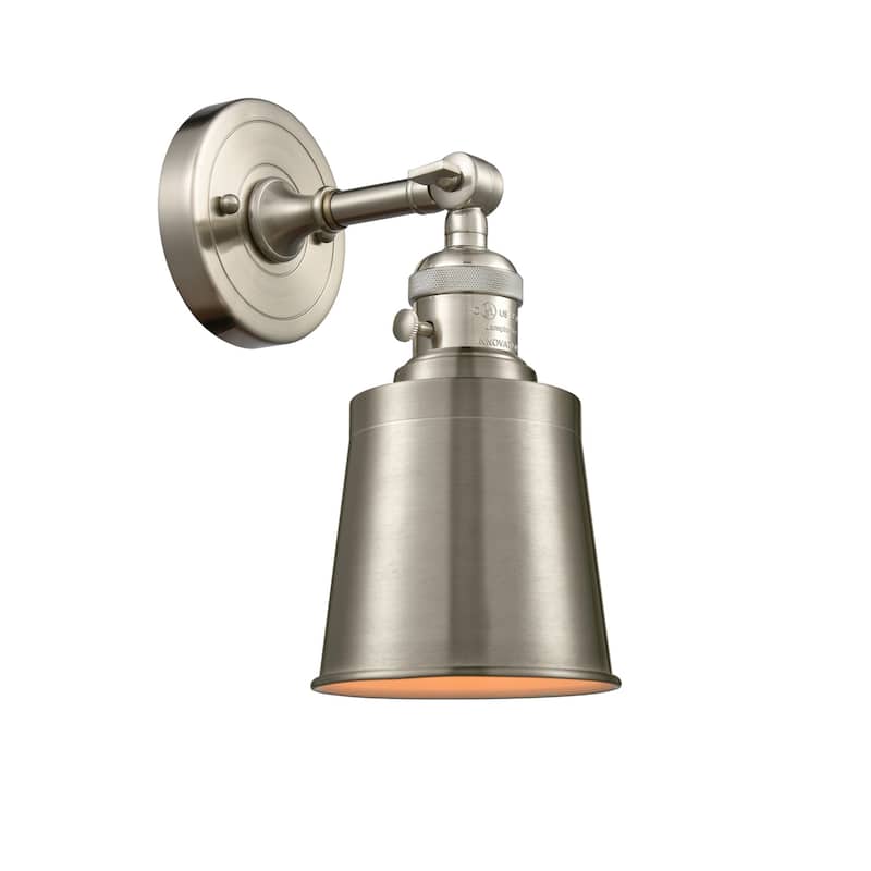 Innovations Lighting Addison 11" Tall Convertible Bathroom Sconce with - Brushed Satin Nickel / Metal