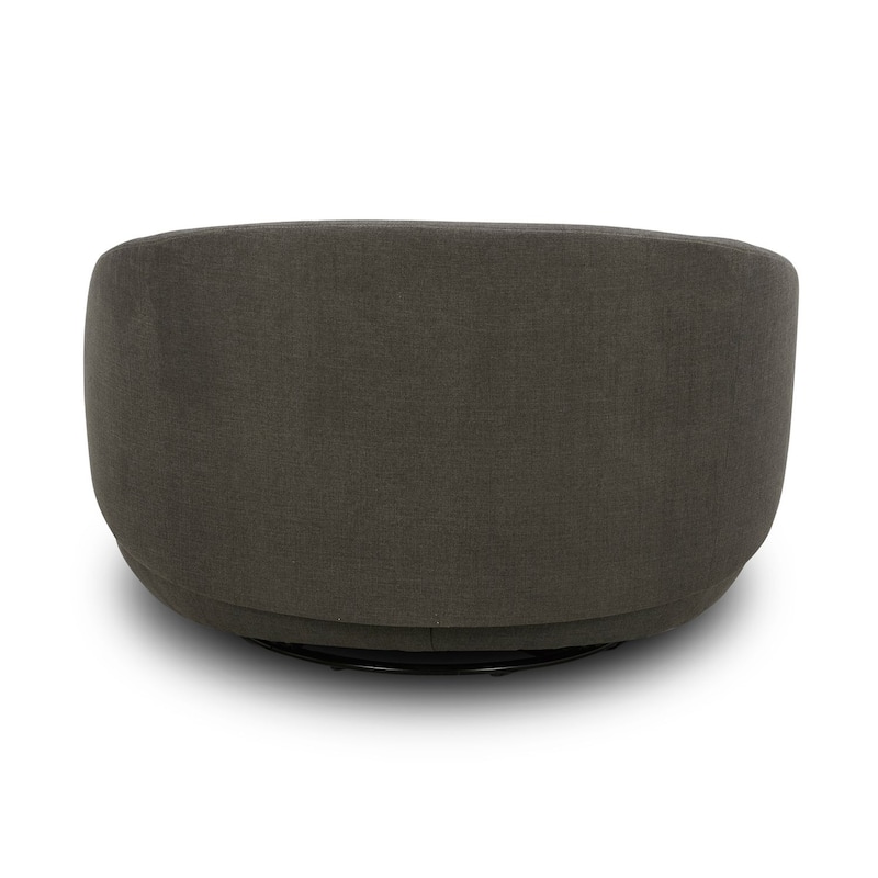 Haley Upholstered Swivel Cuddler Chair - Width 47" x Depth 44" x Height 31"