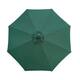 10ft Patio Umbrella with Lights without Base Outdoor Solar Umbrella