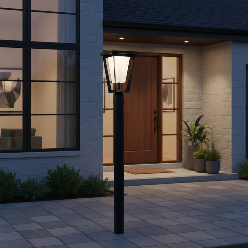 Artcraft Waterbury - 12W LED Outdoor Lantern - Black