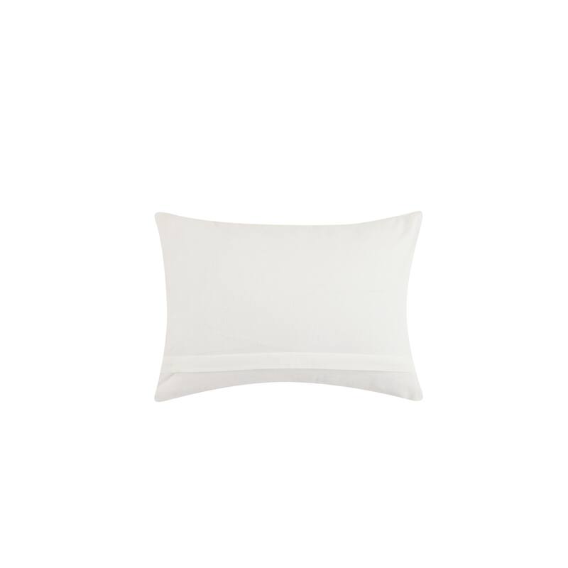 Ho Ho Ho Boucle Stripe Embroidered Pillow