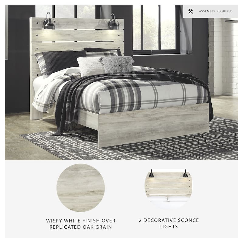 Cambeck Whitewash Panel Bed