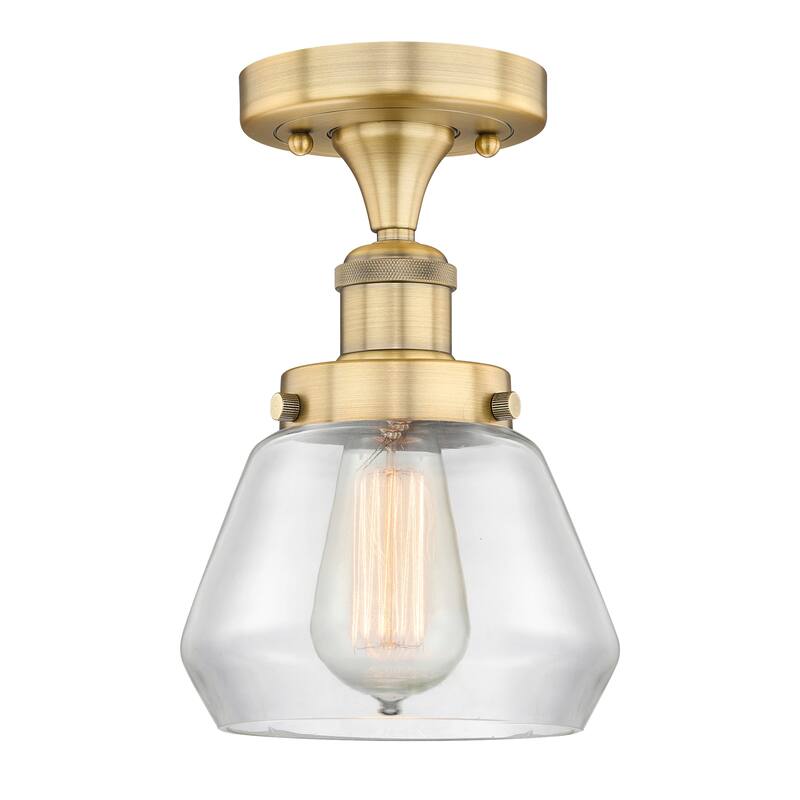 Innovations Lighting Fulton - 1 Light 7" Semi-Flush Mount