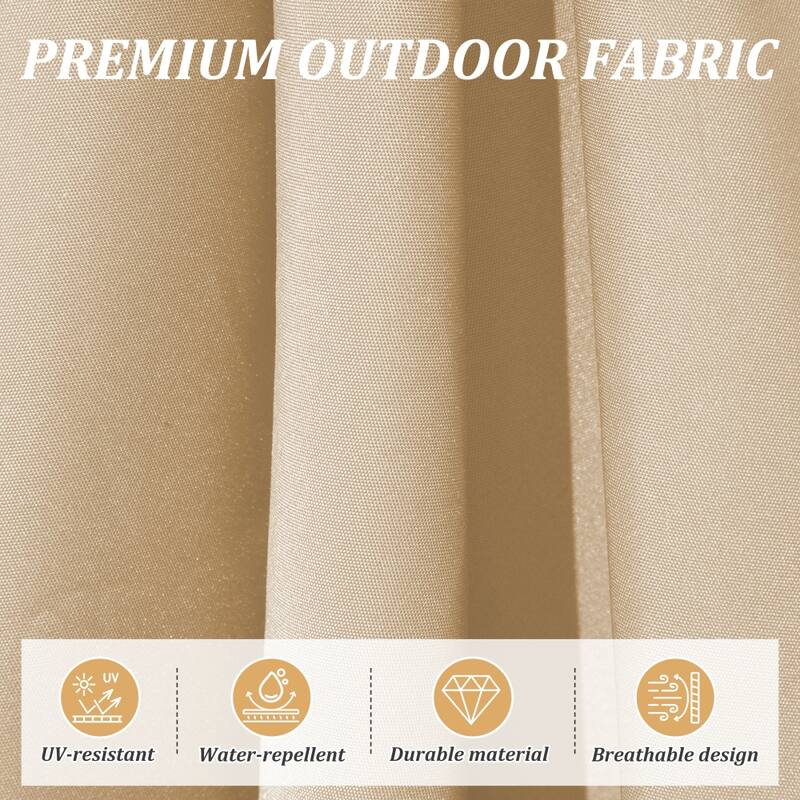 9.6 ft. x 9.6 ft. in. Round Cantilever Umbrella with Center Pole