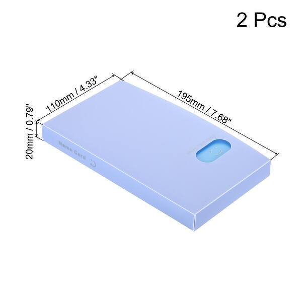 2Pcs Plastic Business Card Holder Binder Book Photocard Organizer Bed