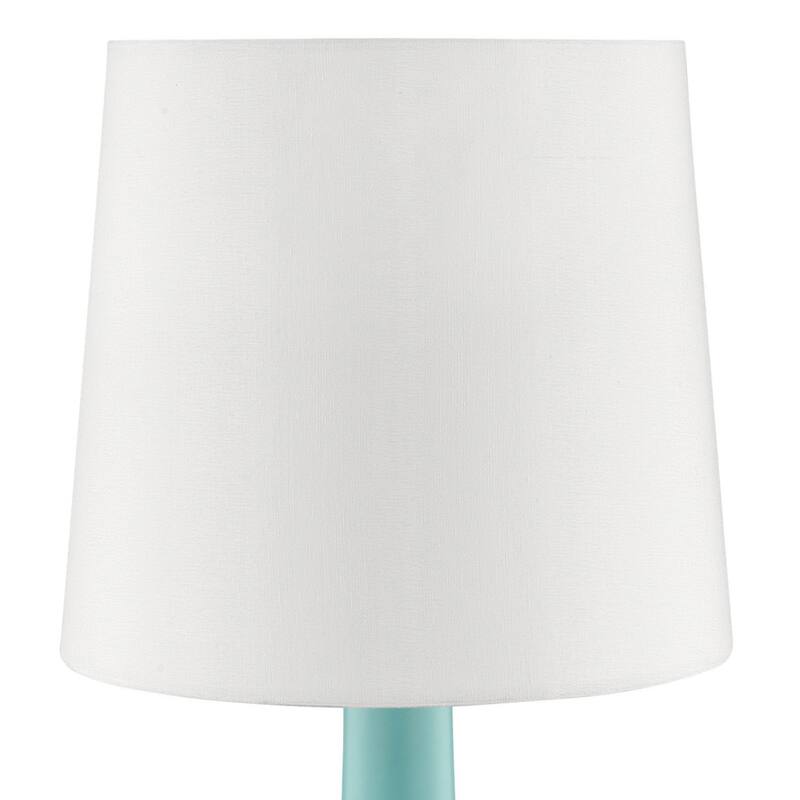 17.25" Tall "Cheru" Modern Mid-Century Touch On Table Lamp, Powder Pink