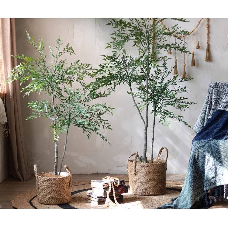 RusticReach Lifelike Nandina Indoor Tree