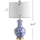 preview thumbnail 16 of 18, Gemma 25.25" Ceramic/Metal LED Table Lamp, Blue/White (Set of 2) by JONATHAN Y