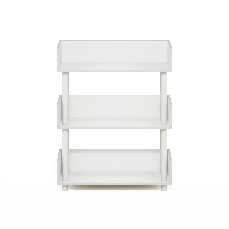 Furinno Turn-N-Tube 3-Tier Toolless Freestanding Multipurposes Display Rack, Espresso
