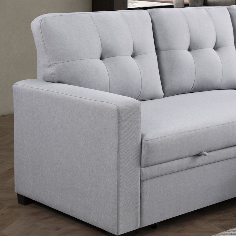 Modern Living Room Modular Sofa with Pull-out Bed and Hidden Storage