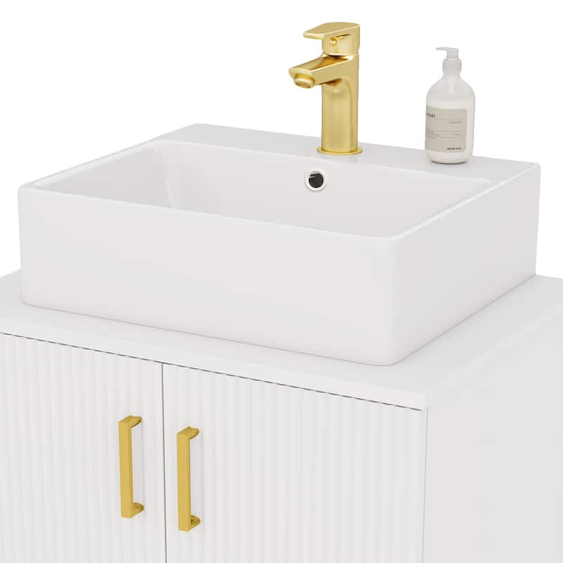 Moasis 24 Inch/30Inch Bathroom Vanity Storage Cabinet Vanity with Counter Top Sink