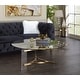 preview thumbnail 6 of 6, Sosi Gold Finish Coffee Table