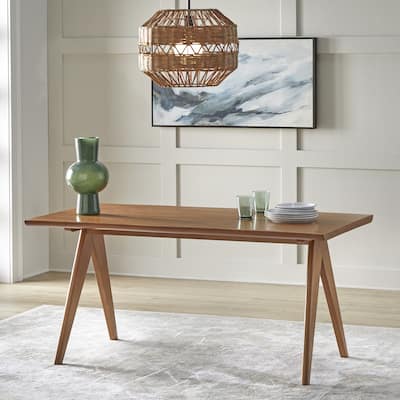 Lifestorey Velentina Live Edge Solid Wood Dining Table