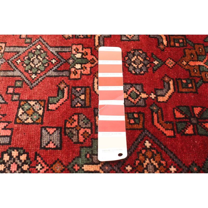 ECARPETGALLERY Hand-knotted Andelz Dark Red Wool Rug - 3'2 x 6'5