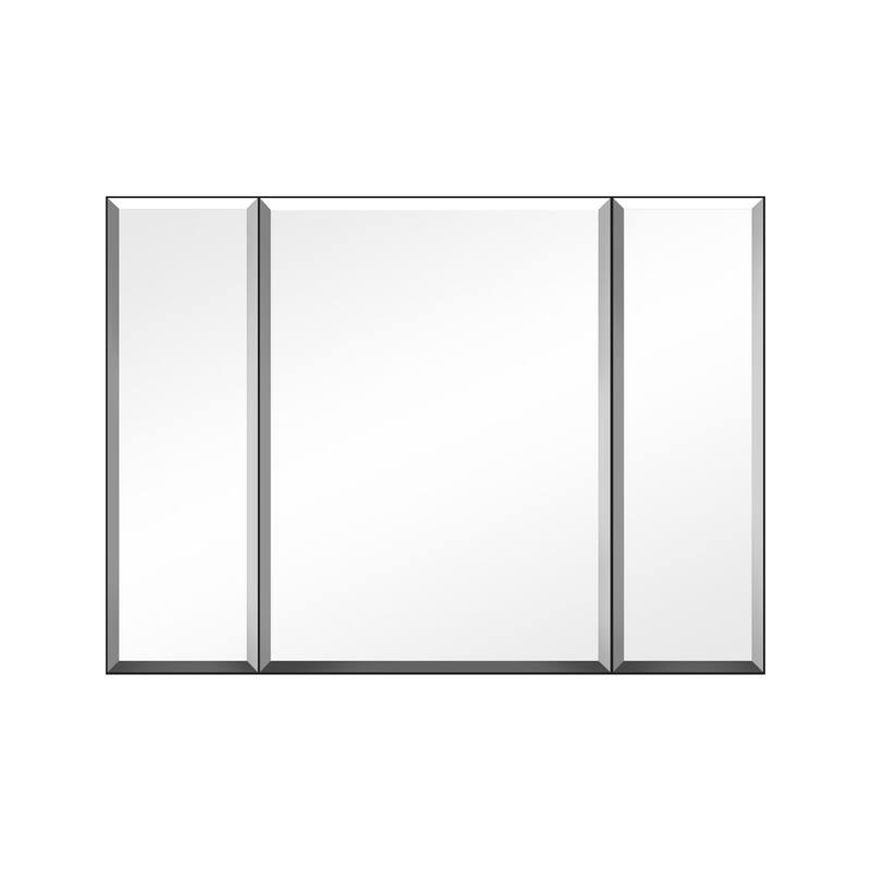 Bathroom Medicine Cabinet with Adjustable Glass Shelves, Waterproof and Rust-Resistant - 5X36 in