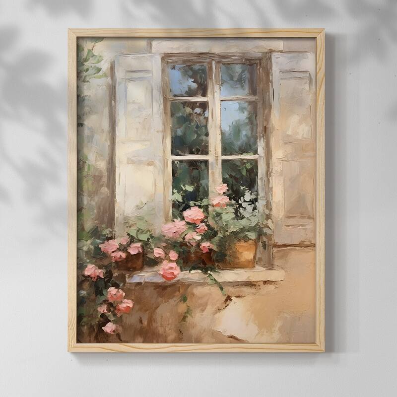 Vintage Floral Print CCXXXVI -Framed Print