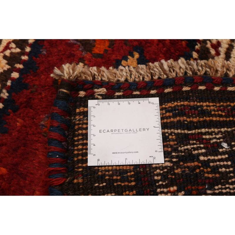 ECARPETGALLERY Hand-knotted Melis Vintage Red Wool Rug - 4'6 x 11'10