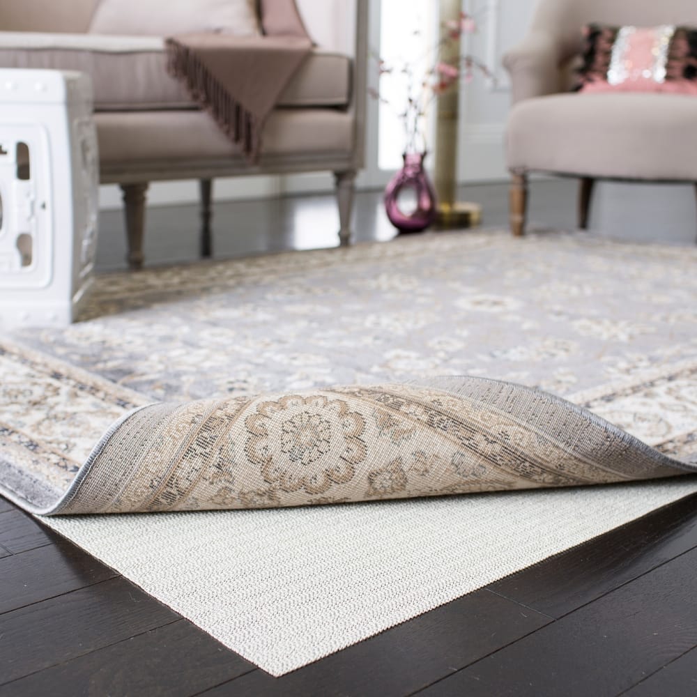 SAFAVIEH Ultra Rug Pad 1" Extra Thick with Open Weave Pattern - Slip Resistant & Trim-to-Fit - White