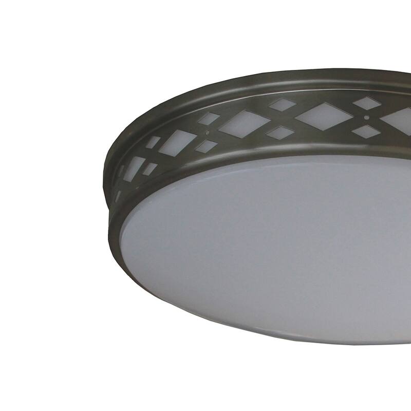 Amax Lighting 20W LED diamonud fixture in Brush Nickel Finish