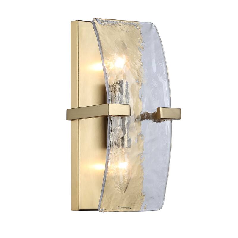 Golden Lighting Aenon 2-light Wall Sconce in Pewter