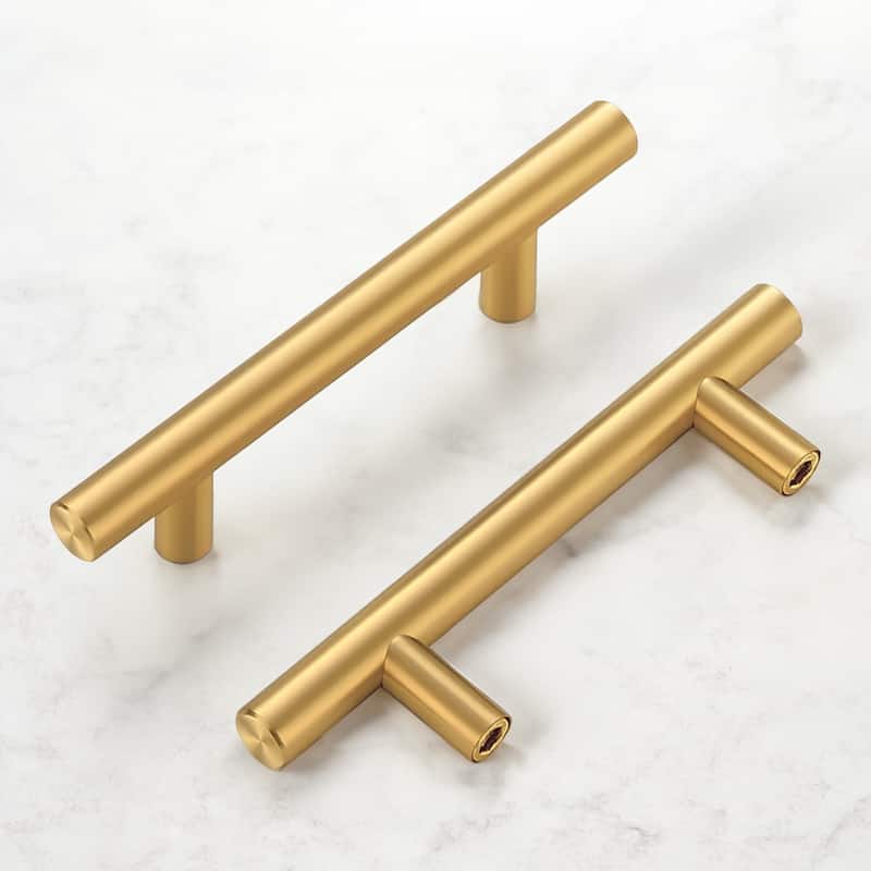 Cabinet Handle Pull - 5 Inch, Modern T-Bar Design, 3 Inch Hole Center