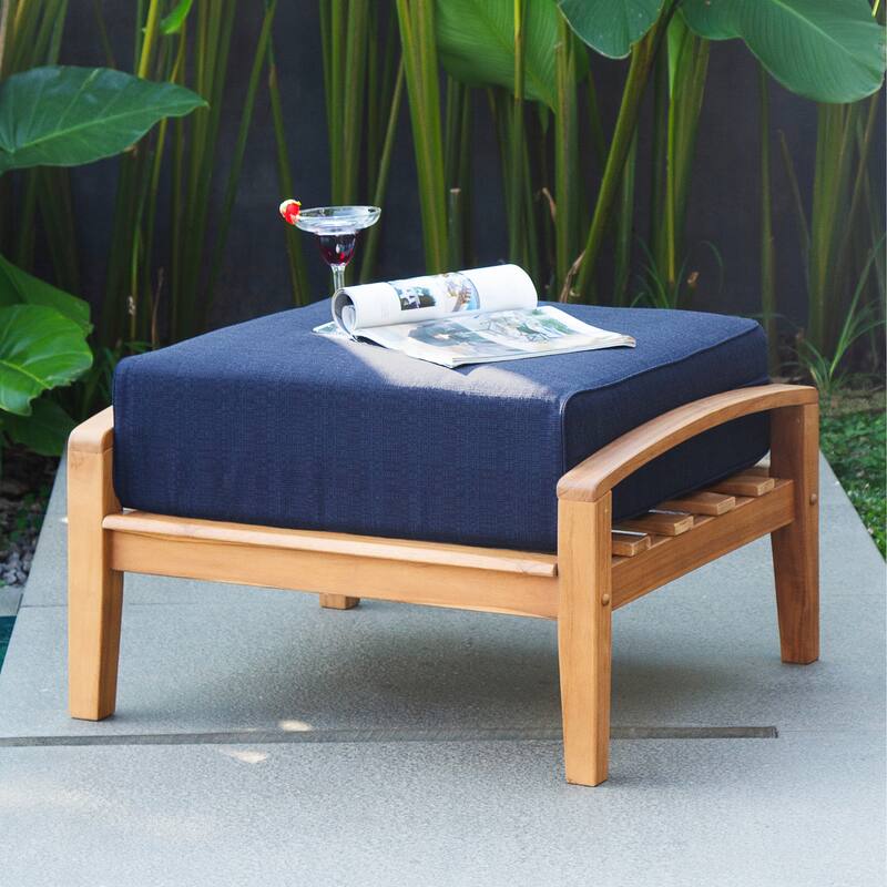 Cambridge Casual Leon 5-Piece Teak Patio Conversation Set with Cushions