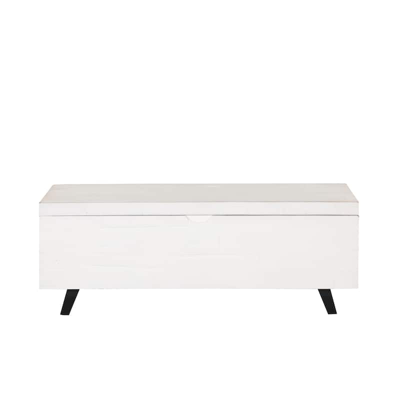 Broadmore 46-inch Acacia Wood Storage Bench