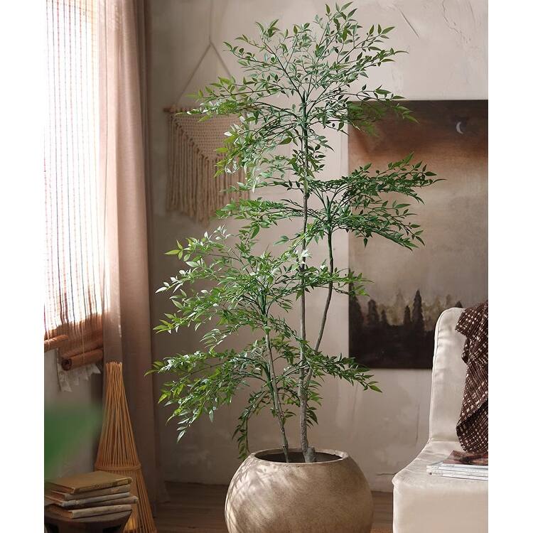 RusticReach Lifelike Nandina Indoor Tree