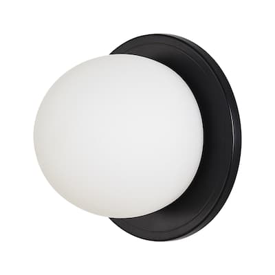 Renwil Sybil Wall Sconce - Etched White and Black