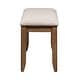 preview thumbnail 4 of 4, Santa Rosa Antique Honey Upholstered Dining Bench